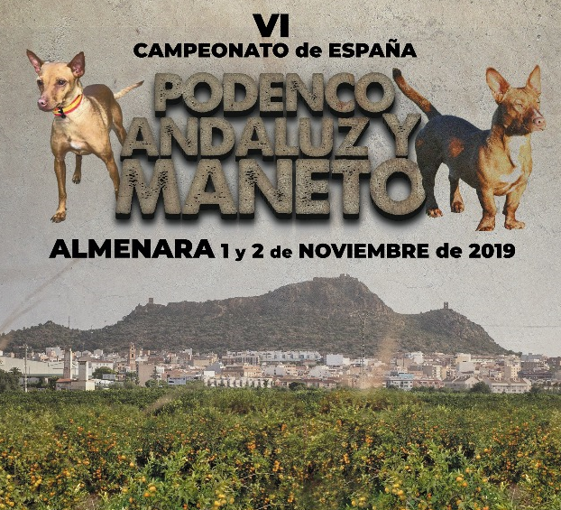 Programa oficial del VI Campeonato de España de Trabajo para Podenco Andaluz y Maneto (Almenara, 1 y 2 de noviembre)